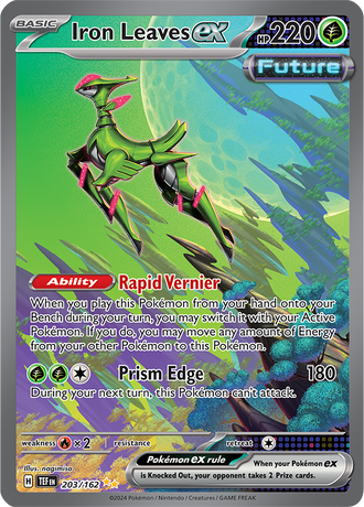 Iron Leaves ex 203/162 Special Illustration Rare, Pokémon TCG Temporal Forces
