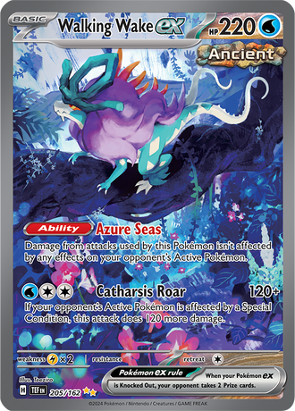 Walking Wake ex 205/162 Special Illustration Rare, Pokémon TCG Temporal Forces