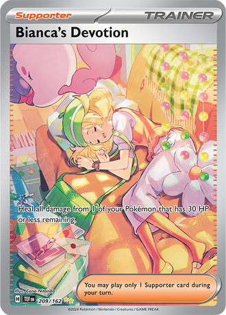 Bianca's Devotion 209/162 Special Illustration Rare, Pokémon TCG Temporal Forces