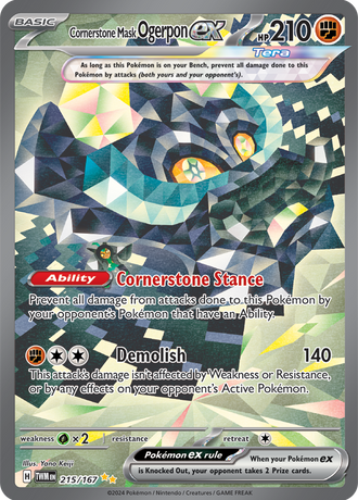 Cornerstone Mask Ogerpon ex 215/167 Special Illustration Rare, Pokémon TCG Twilight Masquerade