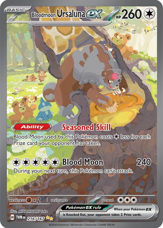 Bloodmoon Ursaluna ex 216/167 Special Illustration Rare, Pokémon TCG Twilight Masquerade