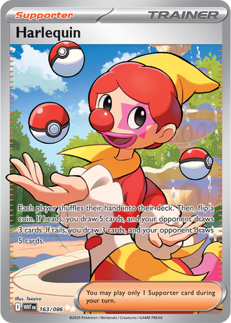 Harlequin 163/086 Ultra Rare, Pokémon TCG White Flare