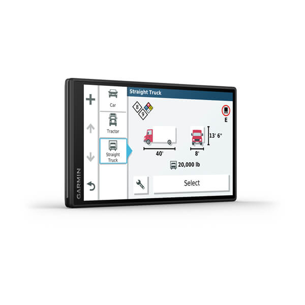 Garmin dezl OTR500, right angle
