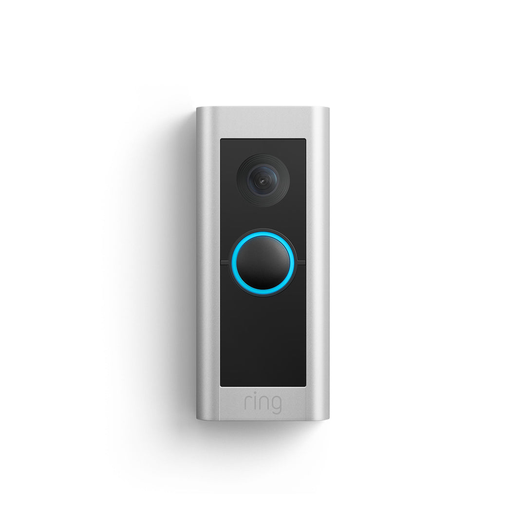 Ring Video Doorbell Pro 2 Satin Nickel, front view