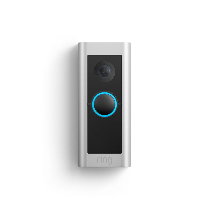 Ring Video Doorbell Pro 2 Satin Nickel, front view