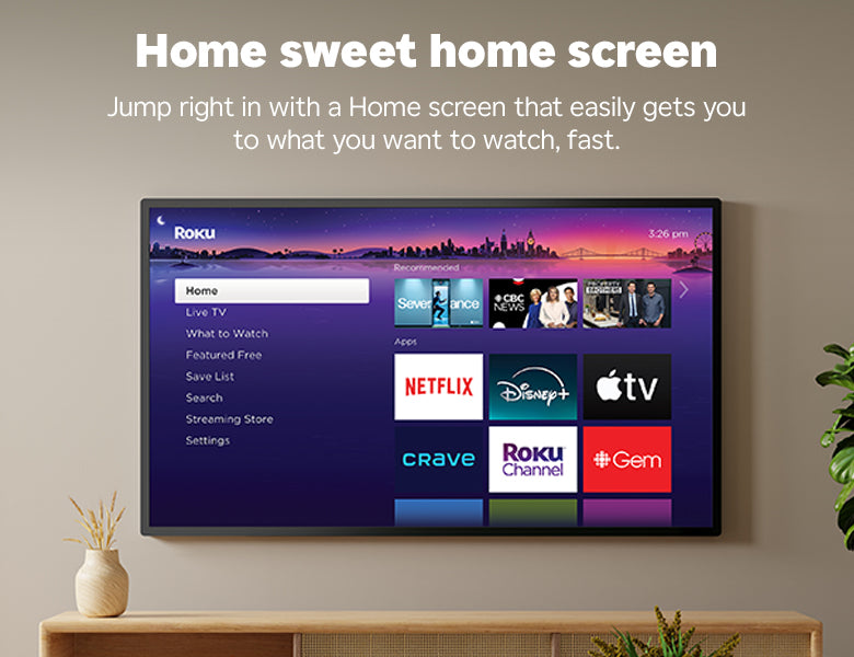 Roku Streaming Stick 4K plugged in behind a TV