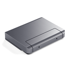 Satechi Aluminum Stand & Hub for iPad Pro folded flat in space gray aluminum