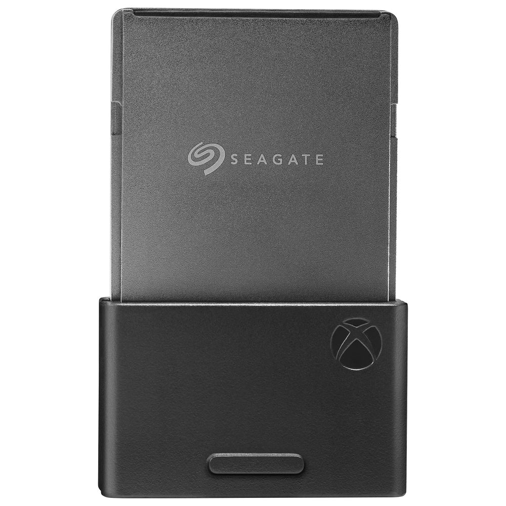 Seagate Storage Expansion Card 2TB for Xbox Series X|S, front view with the Seagate logo and Xbox mark