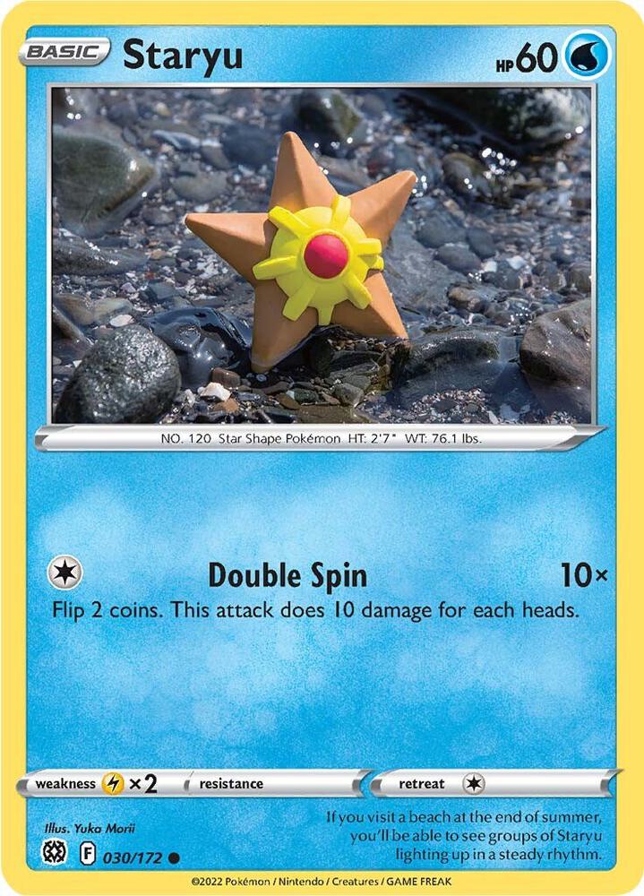 Staryu 030/172 Common Pokémon card - Brilliant Stars