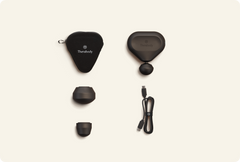 Theragun Mini 2nd Gen black with soft case, charging cable and two extra attachments