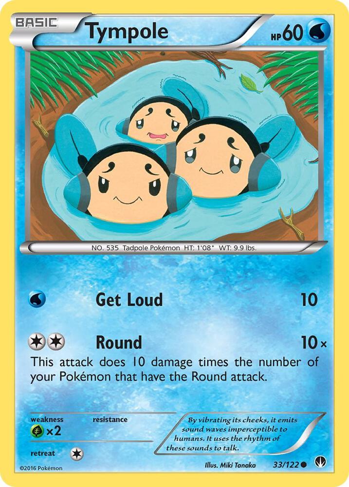 Tympole 33/122 Common Pokémon card - BREAKpoint