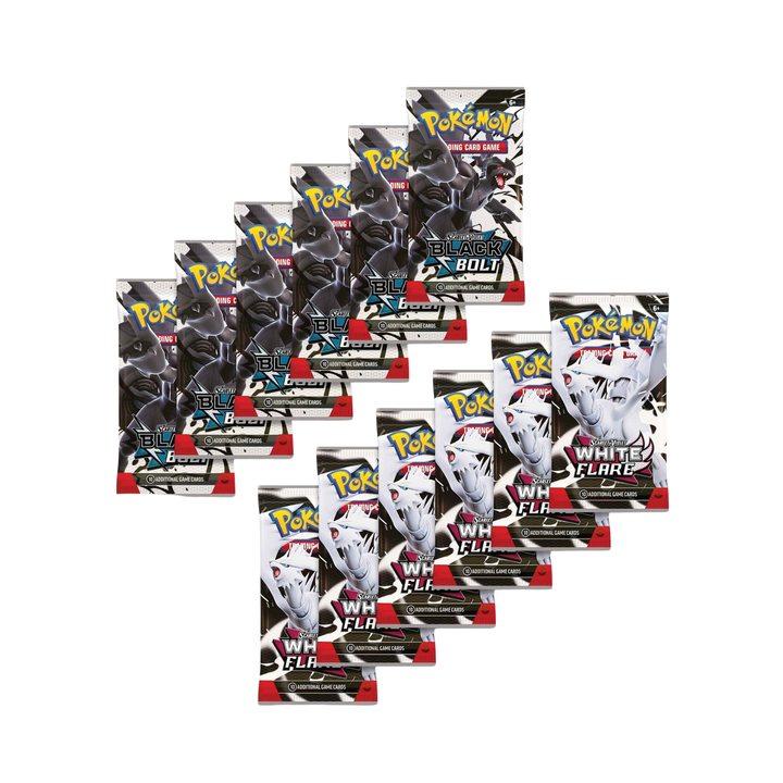 Pokemon TCG: Unova Heavy Hitters Premium Collection Costco Exclusive - Black Bolt and White Flare (12 Booster Packs)