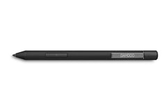 Wacom Bamboo Ink Plus smart stylus in black, angled side view