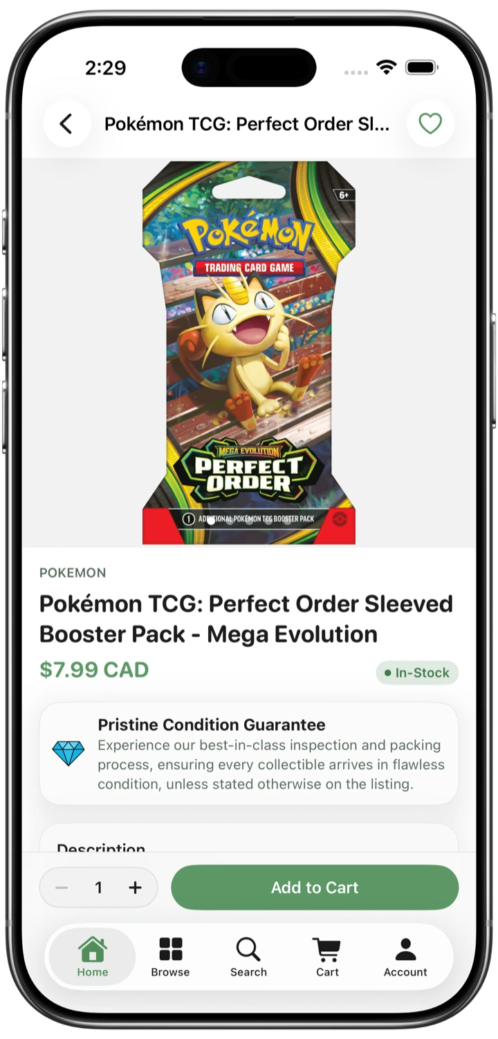 Pristine Condition Guarantee — app screenshot