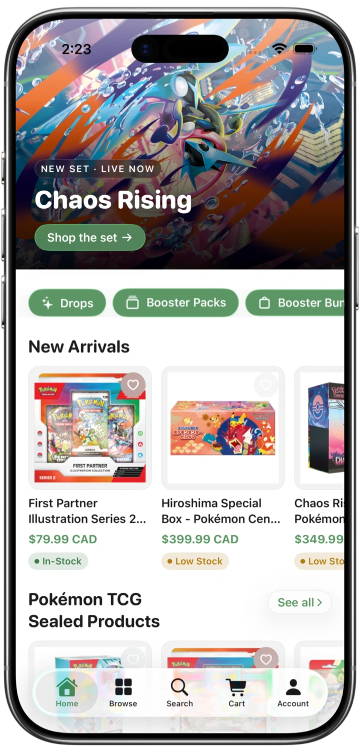 Quaza Collect app home screen
